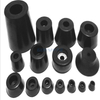 Günstige säulenförmige schwarze Farbe Gummi Füße Anti-Vibration Isolator Absorber Basisfußpolster für Audio-Lautsprecherschrank
