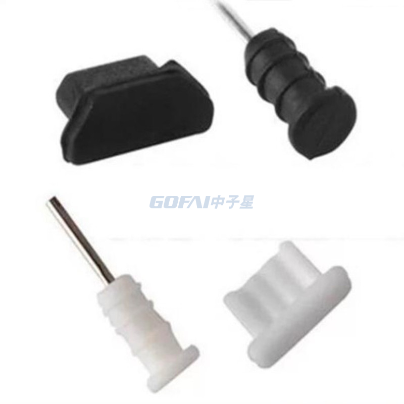 Typ-C-Telefon-Staubstecker-Set USB-Typ-C-Anschluss und 3,5-mm-Kopfhörer-Klinkenstecker für Samsung Galaxy S8 S9 Plus für Huawei P10 P20 Lite