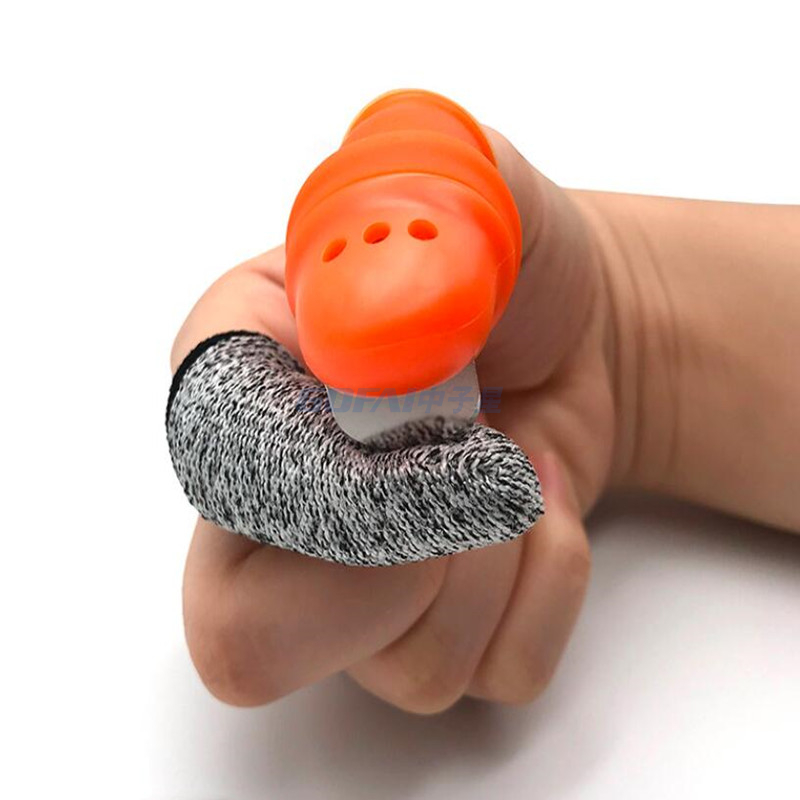 Wettbewerbsfähige Preisstufe 5 Anti-geschnittene HPPE-Fingerbetten geschnittene Widerstandsfingerhärme Fingerspitze