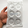 Anti-Kollision Stille Partikelschuffler für Schranktür Selbstklebende Toilettenbedeckung Kissen Silikon Transparent