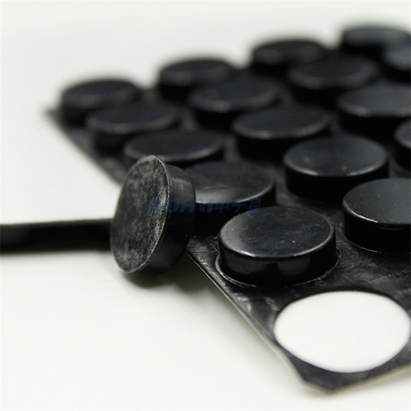 Klebstoff klarer Anti -Schlupf mit kissenrückter schwarzer Silizium -Gummi -Stoßfänger -Schaumstoffdichtung Füße Füße Blechpunkte für 3M -Kleberkautschuk