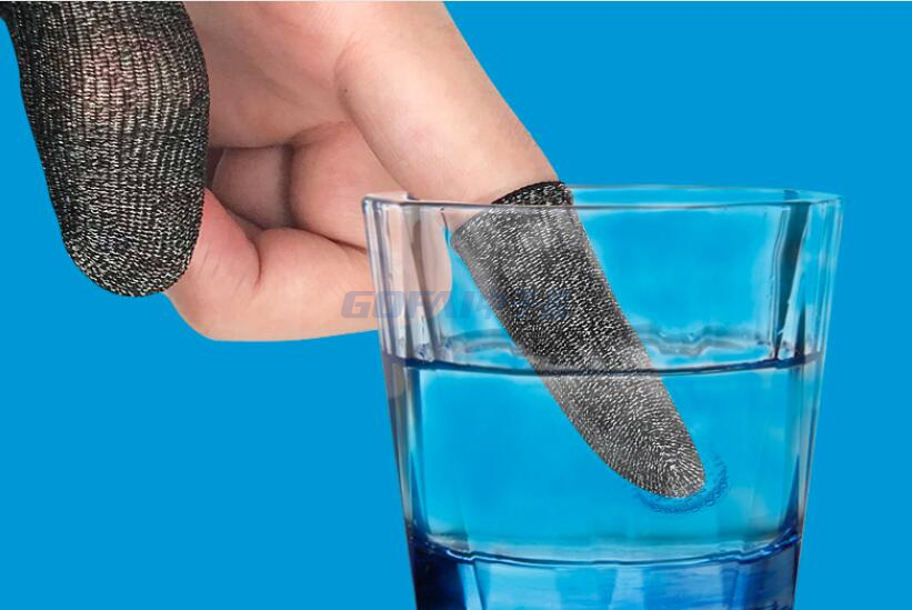 OEM-Hersteller Großhandel Touchscreen-Handschuhe zum Verkauf mobiler Spielcontroller Anti-Sweat Silver Faser Finger Ärmel